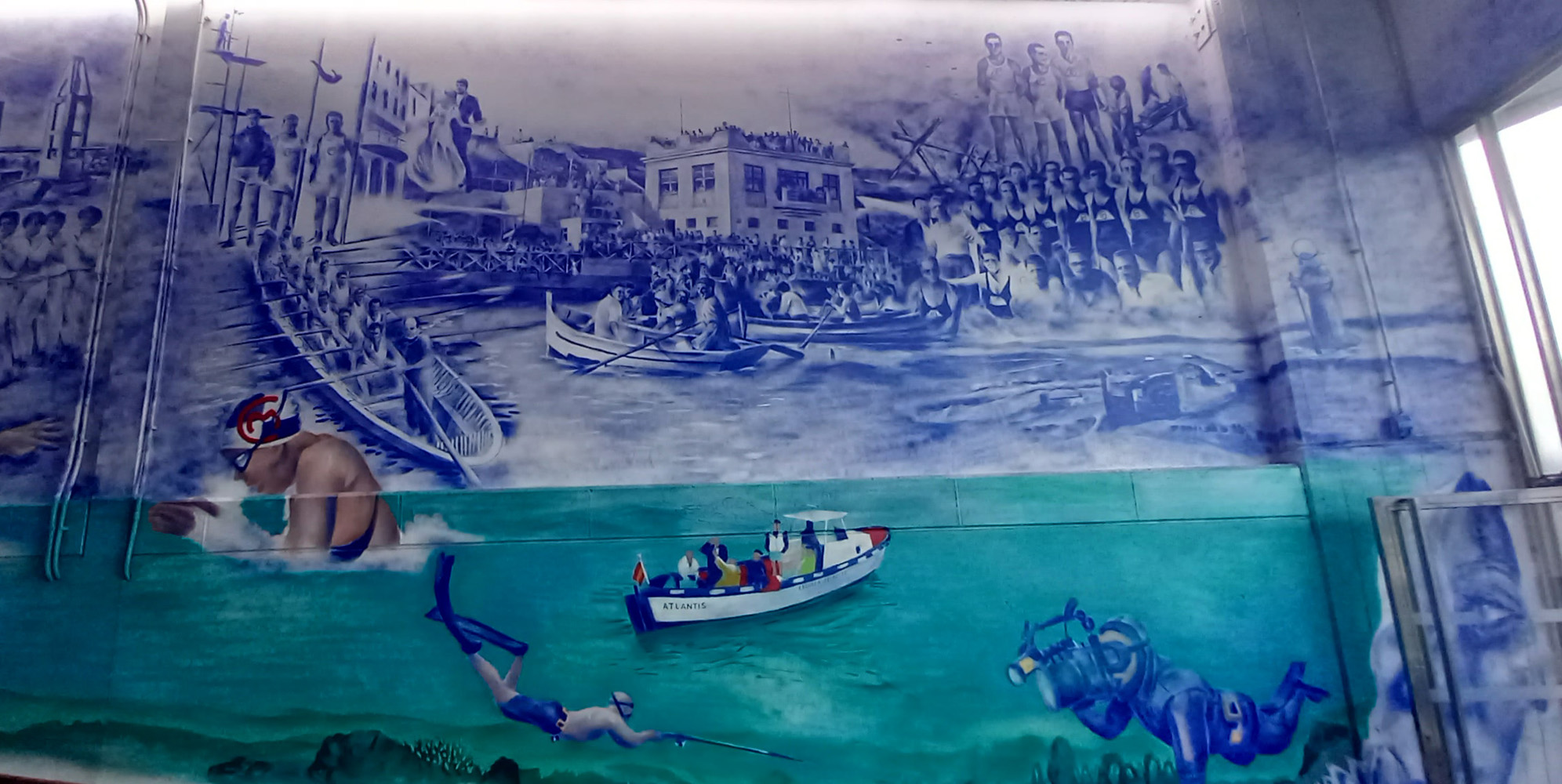 Club del Mar San Amaro Coruña-Mural Outón Años 30