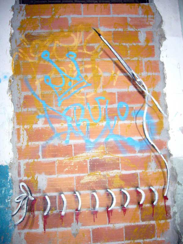 Sewing walls_Cosendo muros_Graffiti arte ubano street art_Outon