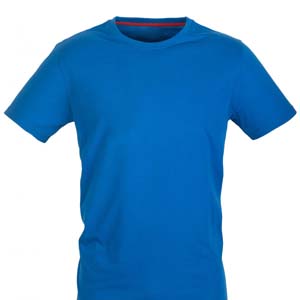 camiseta azul medio