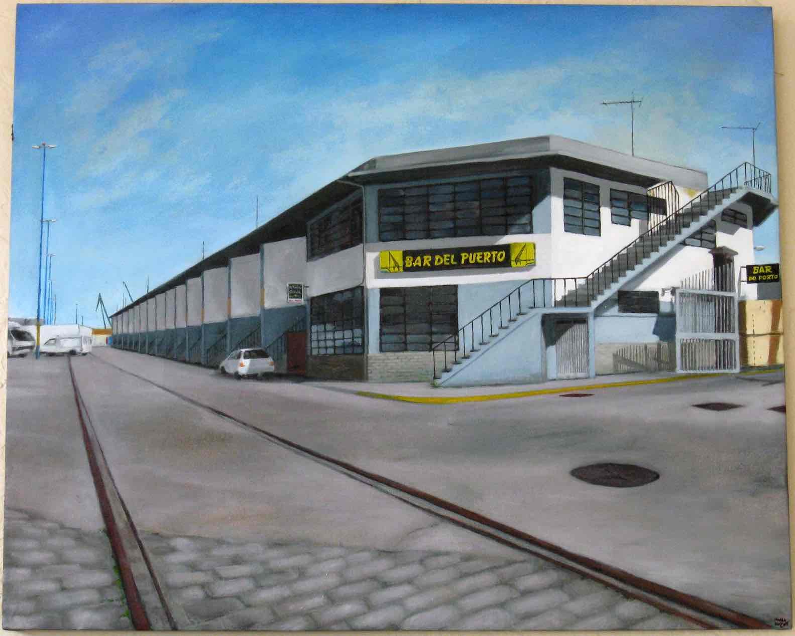 Pintura Bar del Puerto A Coruña_Outon