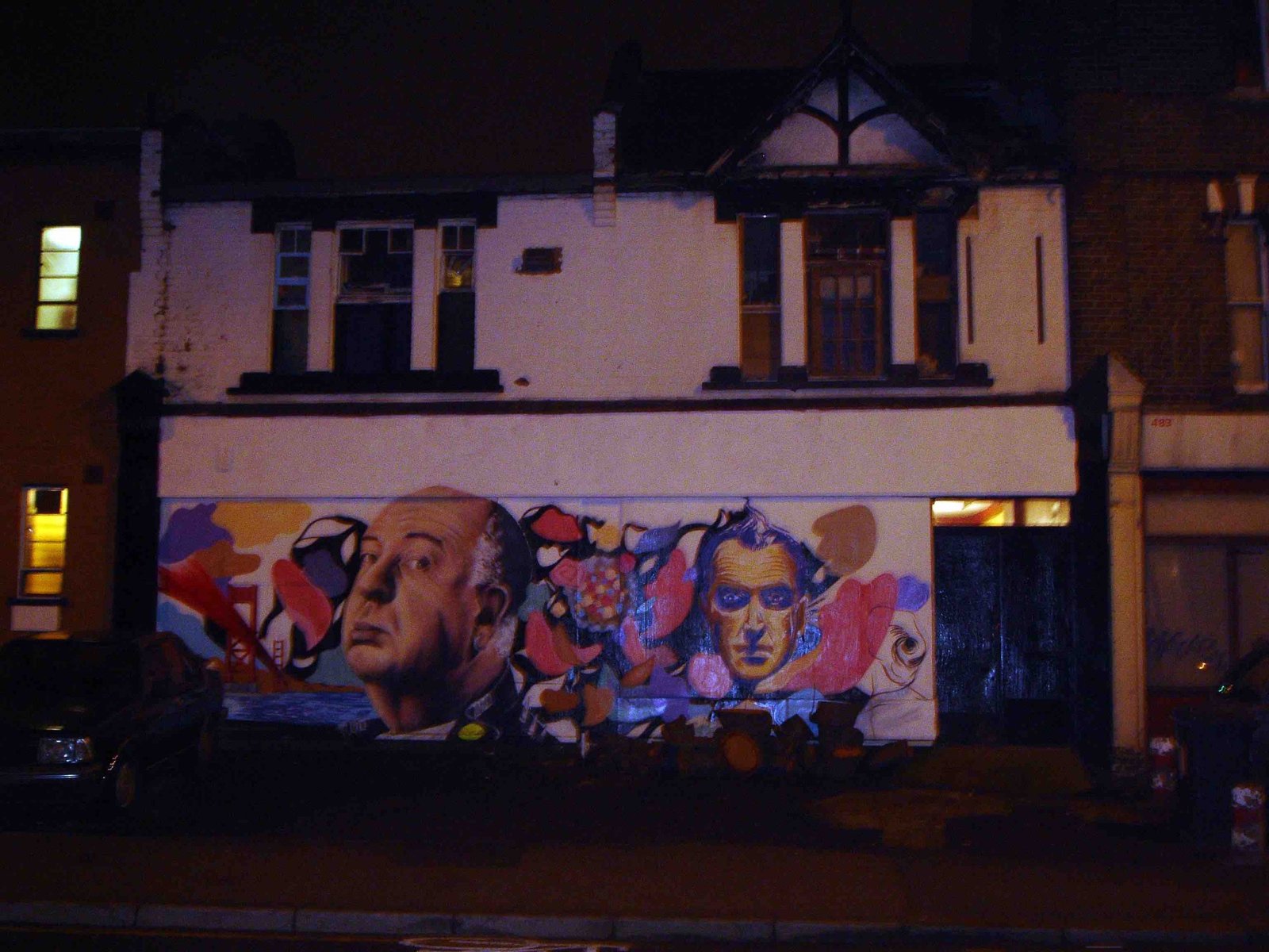 Graffiti art Alfred Hitchcock Vertigo_Leytonstone London_Pablo Outon